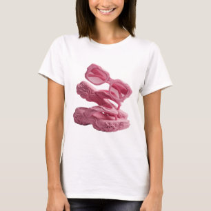 Striking Silver ABSTRACT ART Artistic Motif T-Shirt