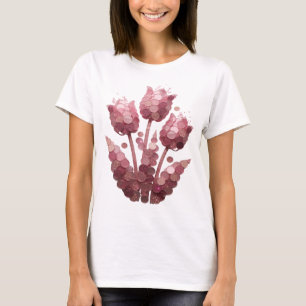 Striking Silver ABSTRACT ART Design T-Shirt