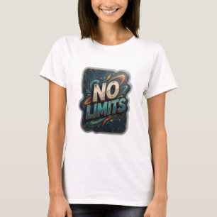 Striking Silver NO LIMITS Shirt Design