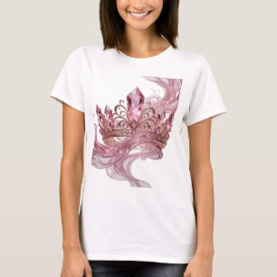 Striking Silver PRINCESS CROWN Statement Design T-Shirt