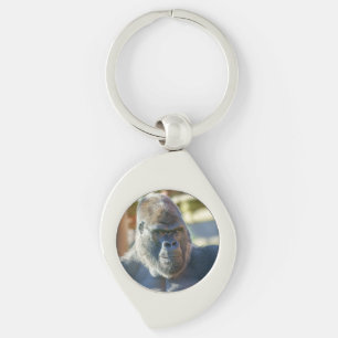 Striking Silverback Key Ring