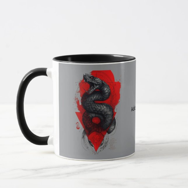 Striking Viper Trash Polka Coffee Mug (Left)