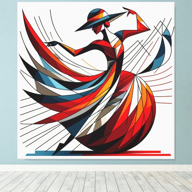 Striking Visual Artwork #12 Canvas Print (Insitu(Wood Floor))