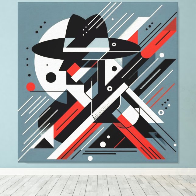 Striking Visual Artwork #6 Canvas Print (Insitu (Wood Floor))