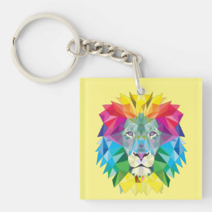 Strikingly Bright Lion Key Ring