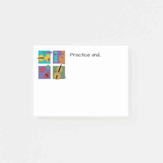 String 4-tet post-it notes (Front)