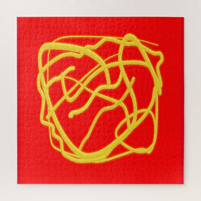 String and Rope Hope Art design Graphics red       Jigsaw Puzzle (Vertical)