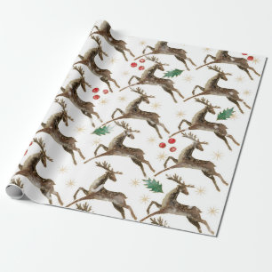 String Art Christmas Wrapping Paper