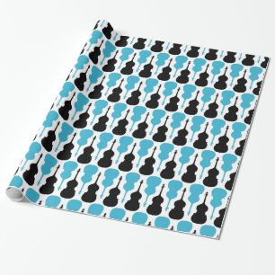 String Bass Pattern Wrapping Paper