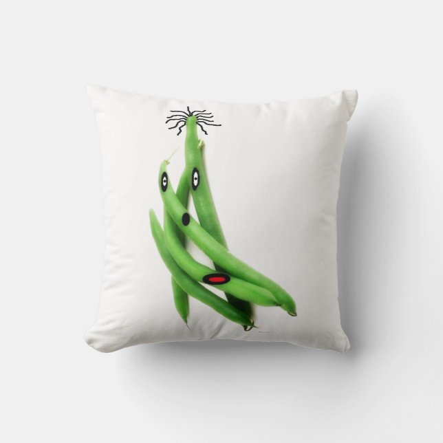 String Bean Cartoon Cushion (Front)