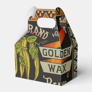 String Bean Label Vegetable Country Favour Box