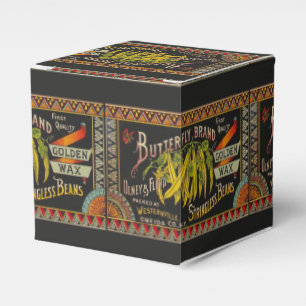 String Bean Label Vegetable Country Favour Box