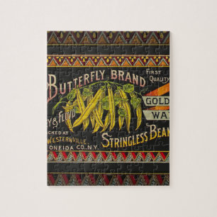 String Bean Label Vegetable Country Jigsaw Puzzle