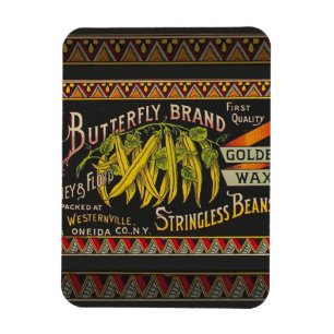 String Bean Label Vegetable Country Magnet