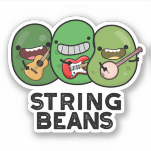 String Beans Funny Vegetable Pun 