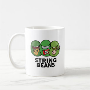String Beans Funny Vegetable Pun  Coffee Mug