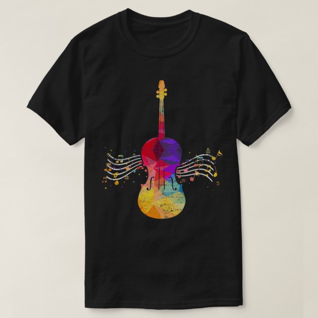 String Instrument Violinist Cello Violin  T-Shirt (Design Front)