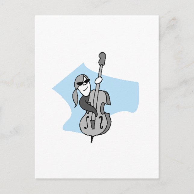 String Instruments-Double Bass Postcard (Front)