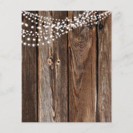 String Light & Barn Wood Scrapbook Paper