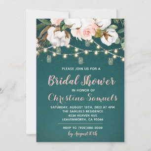String Light Bridal Shower Invitation