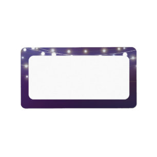 String Light Evening Blank Address Label