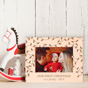 String Lights 1st Christmas As A Family Etched Frames