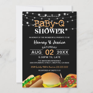 String Lights BaBy-Q   Baby Shower Invitation