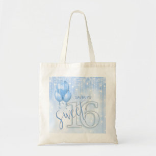 String Lights & Balloons Sweet 16 Lt. Blue ID473 Tote Bag