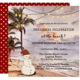 Christmas Beach Invitations 7