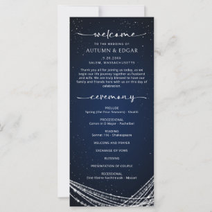 String Lights Celestial Wedding Program
