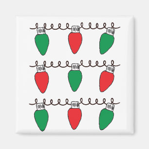 String Lights Drawing Christmas Light Bulb Drawing Magnet