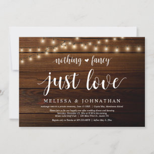 String Lights Farm, Wedding Elopement Dinner Party Invitation