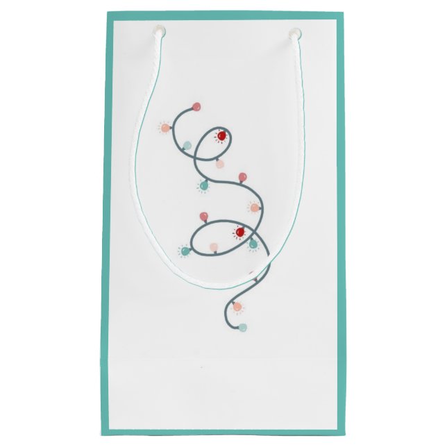 String Lights Gift Bag (SeaFoam Green) (Front)