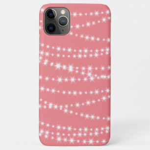 String Lights on coral iPhone Case