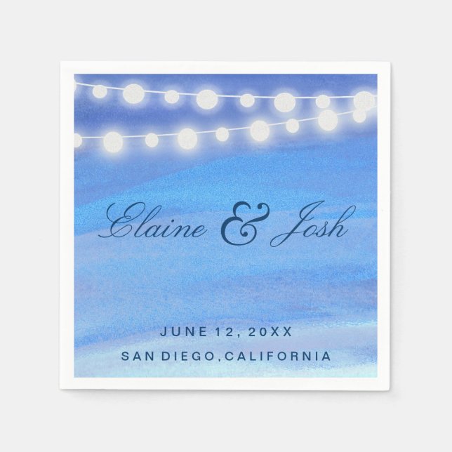 String lights on the water napkin (Front)
