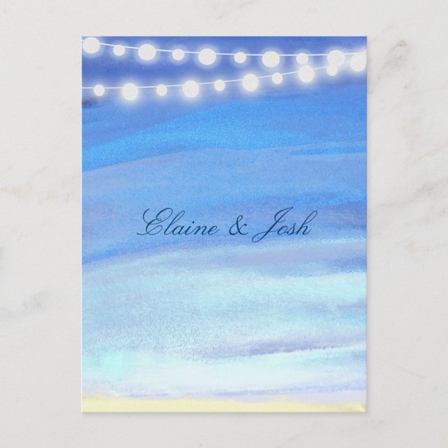 String lights on the water postcard (Front)