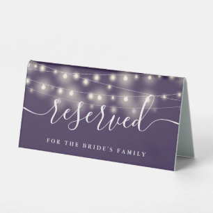 String Lights Purple Wedding Reserved