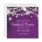 String Lights Save the Date | purple
