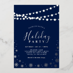 String Lights & Snowflakes   Modern Holiday Party 