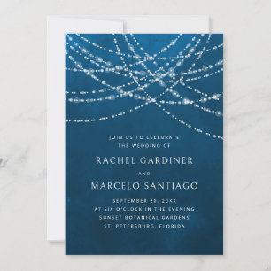 String Lights Wedding Invitation