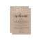 String Lights, Wedding Welcome and Itinerary Card