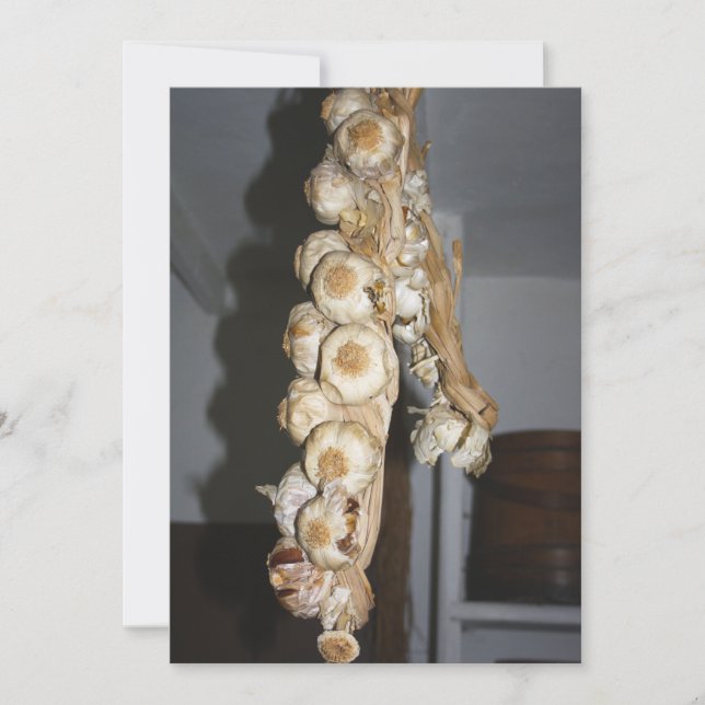 String of Garlic Invitation (Front)