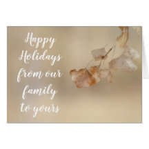 String of Golden Leaves, Happy Holidays