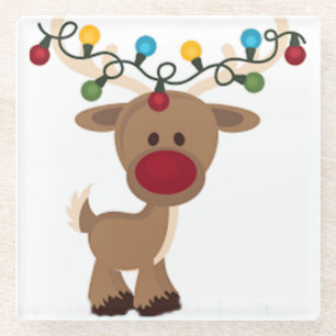 **STRING OF LIGHTS REINDEER** COASTER