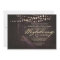 string of lights rustic trees wedding invitation