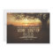 string of lights sunset tree wedding invitation