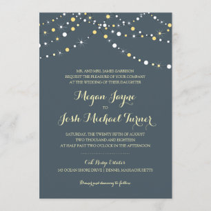 String of Lights   Wedding Invitation