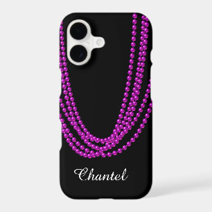String of Pearls iPhone 7 Case in purple
