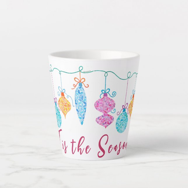 String Ornaments Latte Mug (Front)