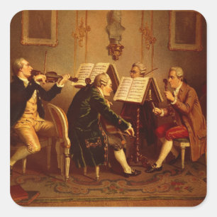 String Quartet Square Sticker